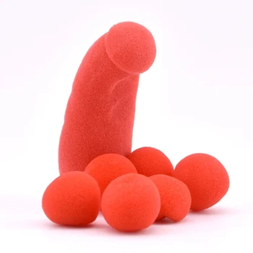 1 set Small Sponge Brother med 4st Sponge Balls Magiska trick Scen Street Illusions Gimmick Tillbehör Rekvisita Rolig Mentalism