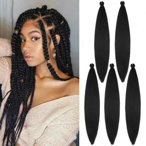 1/3/5 Paket/Lot 26 Inch Pra-Membentang Mengepang Rambut Ombre Mengepang Rambut Air Panas Pengaturan Sintetis Mengepang Rambut Ekstensi