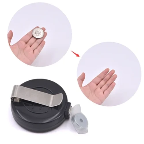 1pc Mënzen Verschwannen Apparat Tool Transparent Thread Magic Tricks Zauberer Zoumaachen Strooss Accessoire Gimmick Requisiten