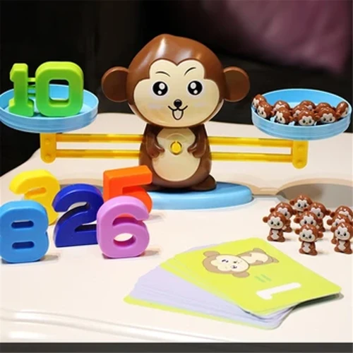 Tegan Math Montessori Mwnci Cydbwysedd Babi Montessori Gemau Addysgol Teganau Teganau Dysgu Addysgol Deunydd Addysgu