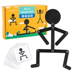 Trẻ em Montessori Giáo Dục Thanh Gỗ Nam Trò Chơi Xếp Hình Trẻ Em Tay Kỹ Năng Rèn Luyện Vận Động Tinh Lắp Ráp Đồ Chơi Trí Tưởng Tượng của Bé