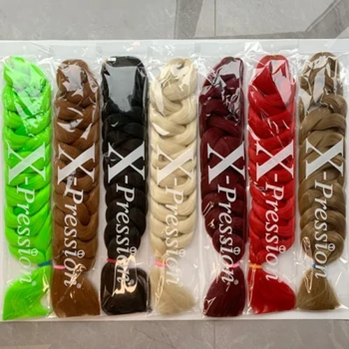82 dyuymli 165 g ulgurji Xpression jumbo o'ralgan sochlar qora ayollar uchun oldindan cho'zilgan quti Twist Braids sintetik soch kengaytmalari