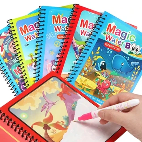 UUDET Kids Magic Vesipiirustuskirjat Värityskirjat Maalauslelut lapsille Syntymäpäivä Joulu Uudenvuoden lahja pojille ja tytöille