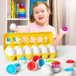 Ouă șuruburi Puzzle 3D Montessori Învățare Educație Matematică Jucării Copii Forme Potrivire Joc inteligent pentru copii Cadouri educaționale de Paște