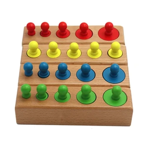 Montessori Trụ Ổ Cắm Xếp Hình Đồ Chơi Phát Triển Cho Bé Thực Hành Và Các Giác Quan Giáo Dục Mầm Non Đồ Chơi Gỗ Cho Trẻ Em
