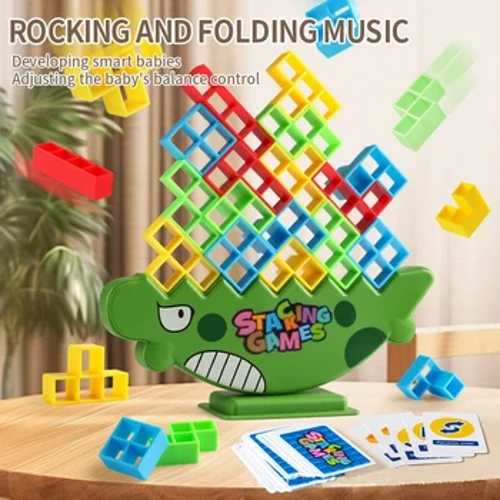 HOT Stacking Blocks Tetra Tower Balance Gioco Stacking Building Blocks Puzzle Board Assembly Mattoni Giocattoli educativi per bambini
