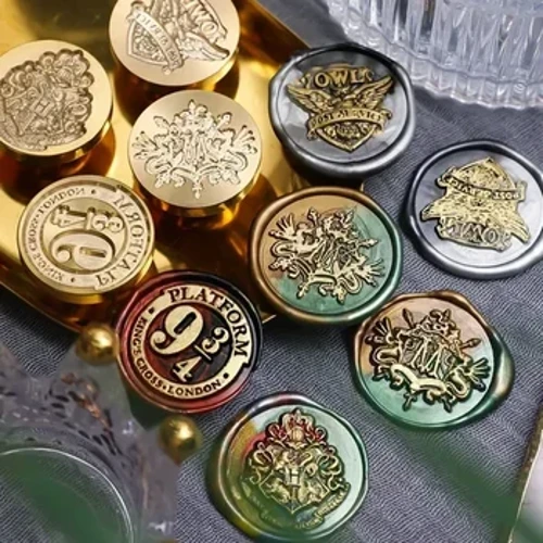 Harija uguns zīmoga podnieku nozīmīte Grifindora retro koka zīmogs klasisks sākotnējais zīmogs vaska zīmogs Seno zīmogu pasta dekors dāvanas