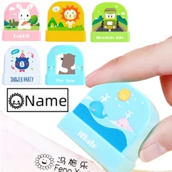 Pielāgota vārda zīmogi Zīmogs mazuļu skolotājiem Bērnu apģērbi Ūdensizturīgs, neizbalējis DIY personalizēts vārda zīmogs Apģērbs Rotaļlietas