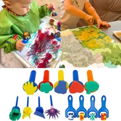 Djeca mališana spužva s spužvama setovi cvjetni crteži igračke za djecu slikaju obrazovnu umjetnost i zanatske kreativne dječake djevojčice