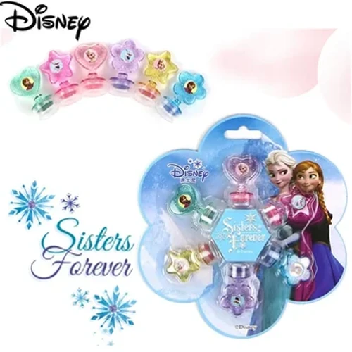6PCS Disney Frozen Anna ac Elsa Princess Cartwn Stamp Set Offeryn Lluniadu Sêl Tegan Plant Offer Lluniadu Cyflenwadau Celf Rhodd