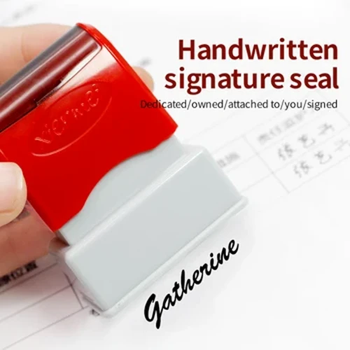 Tùy Chỉnh Tên Giáo Viên Tem Mực Chữ Ký Thư Pháp Selfing-Inking Cá Tính Tem Thư Cho Học Sinh Trẻ Em Vải