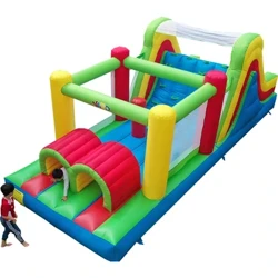 YARD Inflatable Bounce House 6.5*2.8*2.4m Bounce Castle Rintangan kanggo Anak-anak Game Inflatable Mainan Slide Bouncer Jumping Trampolin