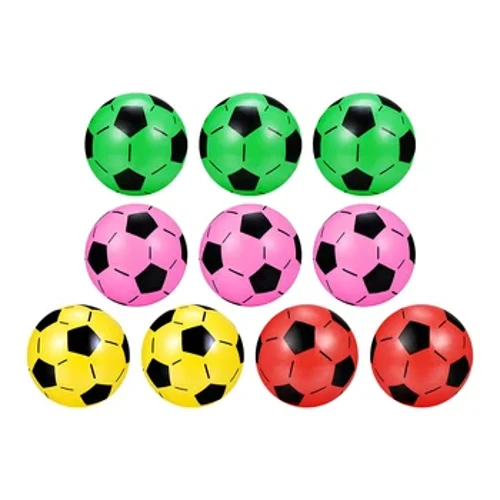 10 st Uppblåsbar bollleksak Barnbollar Leksaker Bärbar Pool Fotboll Plast Strandfest Barnfotboll