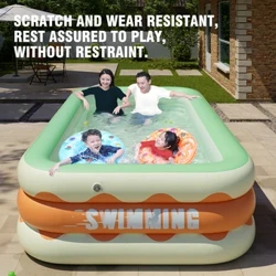 1.8/2.6M I-Big Swimming Pool I-Inflatable Removable Baby Framed Pools Ukuzijabulisa Kwamanzi Kwezingane Amathoyizi Angaphandle Ehlobo Lomndeni Izingane