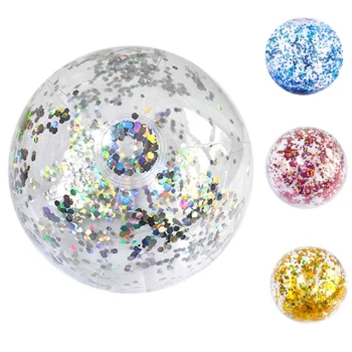 40/60cm Liathróid Trá Glitter Inséidte Liathróid Uisce Samhraidh Liathróidí Trá Sequin le haghaidh Snámha Snámha Samhraidh Bréagáin Páirtí do Pháistí Fásta