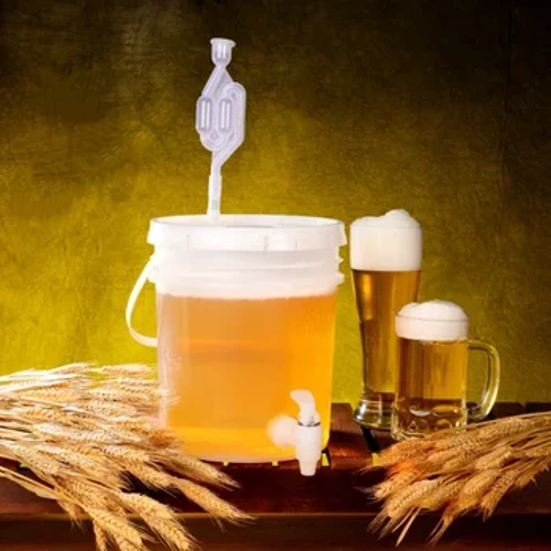 10L Containe Fermentation with Airlock Kit Mea e Faia ai Uaina Pakete Beer Fermenter mo Faiga Fa'afale & Faiga Uaina Pa.