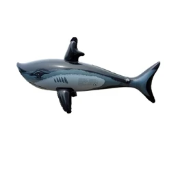 1Pcs Pool Schwammen Shark Opbloosbar Waasser Spillsaachen PVC Gebuertsdagscadeau fir Kanner Jong Meedchen Simulatioun Opbloosbar Déier