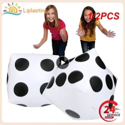 1/2 PIÈCES 30cm Dés Gonflables Géants Plage Jardin Fête Groupe Jeu Outil En Plein Air Enfants Enfant Jouet Gros Dés Activité Atmosphère Jouets