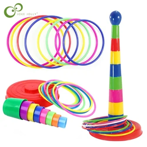 Izingane Zokuzijabulisa Kwangaphandle & Nezemidlalo Yamathoyizi I-Ferrule Stacked Layers Umdlalo Womzali Nengane Interactive Ferrule Throwing Game Izingane