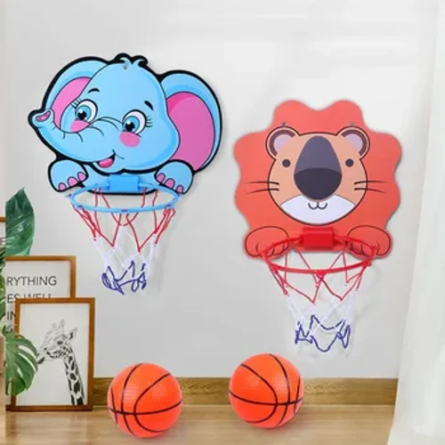 Izingane ze-Basketball Hoop Kit I-Cartoon Creative Animals I-basketball Ima Ngaphandle Umdlalo Wasendlini Ezemidlalo Dlala Amathoyizi Ezingane