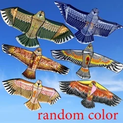 1.1 M Eagle Layang-layang dengan 30 Meter Garis Layang-layang Besar Eagle Flying Bird Layang-layang Anak-anak Hadiah Keluarga Perjalanan Taman Olahraga Luar Ruangan DIY Mainan