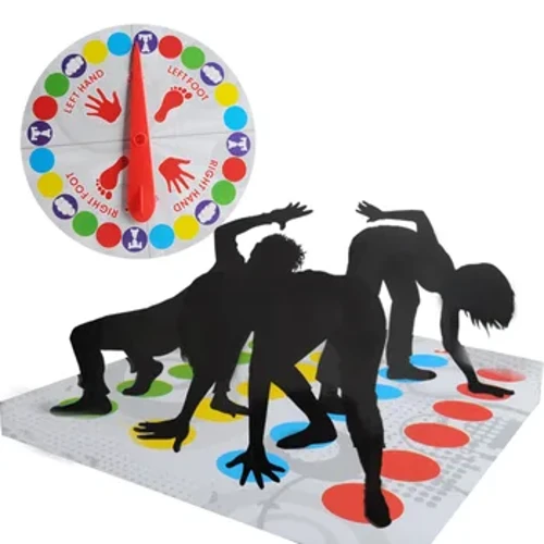 Umdlalo Wephathi Yomndeni Imidlalo ye-Twister Imidlalo Yangaphakathi Yangaphandle Amathoyizi Umdlalo Ukusonta Umzimba Wezingane Ezemidlalo Yabantu Abadala Interactive Group Aids