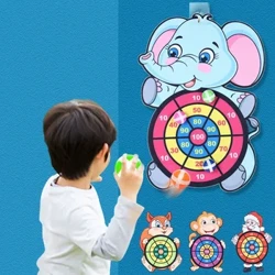 Jeu de fléchettes Montessori pour enfants garçons, balles collantes, jeux de cible, Sports d'intérieur et d'extérieur, jouets pour enfants de 4 à 6 ans