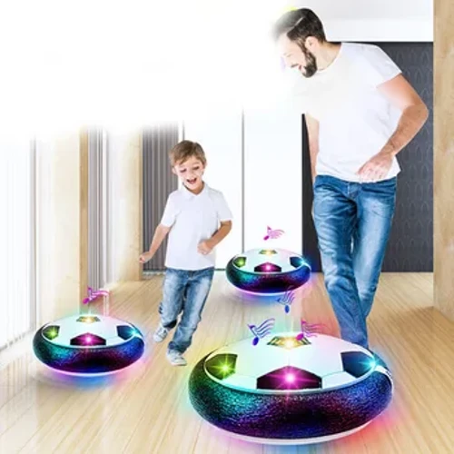 Hover Fussball Spillsaachen fir Kanner Elektresch Schwämm Fussball mat LED Liicht Musek Fussball Outdoor Spill Sport Spillsaachen fir Kanner