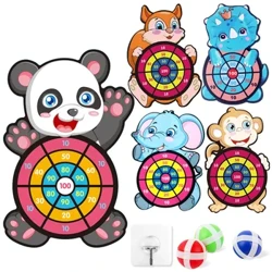 Montessori Dart taxtasi maqsadli sport o'yinchoqlari 4 yoshdan 6 yoshgacha bo'lgan bolalar uchun ochiq havo o'yinchoqlari Bolalar uchun yopiq o'yinchoqlar Yopishqoq to'p o'g'il bolalar uchun sovg'a