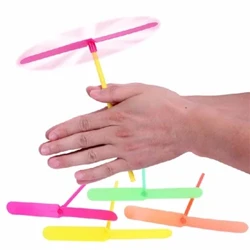 10/20pcs Newydd-deb Plastig Bambŵ Gwas y Neidr Propeller Awyr Agored Clasurol Tegan Kid Rhodd Cylchdroi Hedfan Arrow Amlliw Lliw Hap