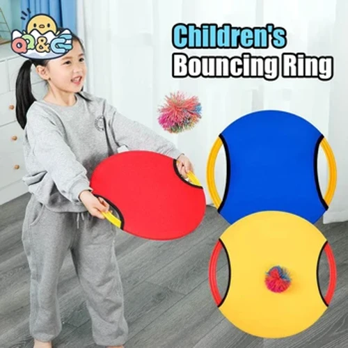 Anak-anak Cincin Mantul Piring Bola Elastis Mainan Olahraga Melempar dan Menangkap Hiburan Indoor Outdoor Mainan Pendidikan untuk Anak