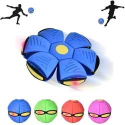 Lumilipad saucer ball magic deformation ufo na may LED light flying toys, decompression panlabas na nakakatuwang laruan para sa mga batang babae na batang regalo