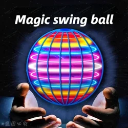Lendav pall Boomerang Spinner Mänguasjad Käsijuhtimisdroon 360° pöörlev mini-UFO LED-tuledega lastele Naljakad sünnipäevakingitused