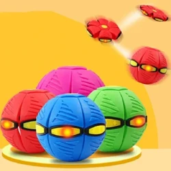 Dan arweiniad Hedfan UFO Flat Taflwch Disg Ball Gyda LED Light Toy Kid Gêm Pêl-fasged Gardd Awyr Agored Lkcomo Taflwch peli Disg UFO