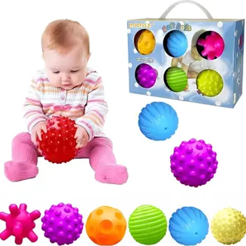 Érzékszervi labdák Érzékszervi babajátékokhoz 1 2 éves, Activity Texturált Multi Soft Ball Montessori játékok 6-12 hónapos babáknak