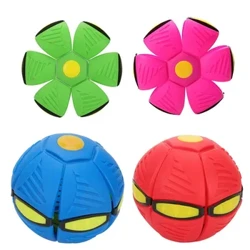 Mga Kids Outdoor Fun Laruan para sa Mga Lalaking Babae na Flying Saucer Ball Magic Deformation UFO na walang Led Light Flying Toys Decompression Gift