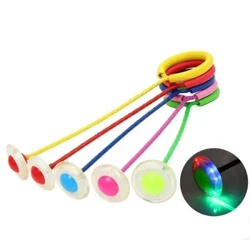 Flash Jumping Foot Force Ball Kids Outdoor Fun Olahraga Toy LED Anak Jumping Force Reaksi Training Ball Anak-tuwane Games
