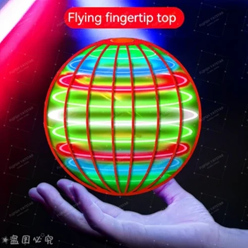 Leteča žoga Boomerang Spinner Igrača Drone z ročnim upravljanjem 360° vrtljivi mini NLP z LED lučmi Coy Kids Darila Darilo za rojstni dan za otroka