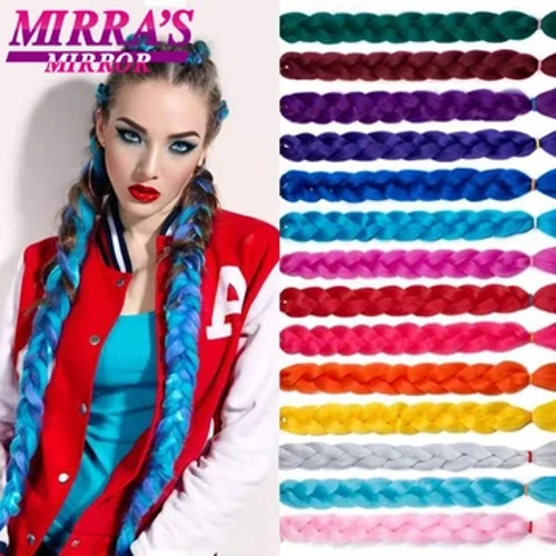 Tresses synthétiques longues Jumbo 82 pouces, Extensions capillaires pures, faux cheveux Afro, tresse en boîte en Fiber haute température