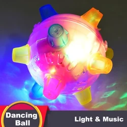 LED Jumping Joggle Sound Sensitive Vibrating Powered Ball Game Kids Flashing Ball Toy Bouncing Children's Funny Toy