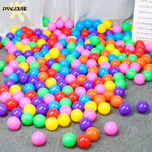 50 veya 100 adet/grup 5.5cm topları çukurları CE belgeli okyanus topu yumuşak PE top çukuru kuru havuz oyuncak topu oyun parkı çadırı çocuk oyuncakları