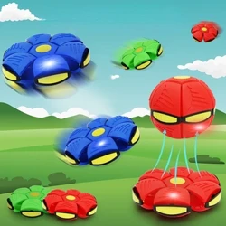 Flying UFO Kids Flat Throw Disc Ball Magic Balls with Za Otroška Igrača Žoge Boy Girl Športne Igrače Na Prostem Darilo Flat Ball