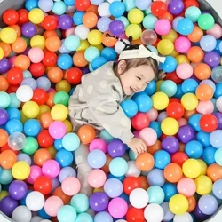 Liathróid Spórt Allamuigh 100PCS Snámha Uisce Bog Colorful Aigéan Tonn Liathróid Leanaí Bréagáin Greannmhar Éiceachairdiúil Strus Liathróid Aeir ToyBall
