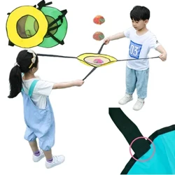 Kanner Outdoor Goss Toss Ball Spillsaachen Elteren-Kand Interaktiven Sensor Spill Doppelt Throw Catch Elastesche Ball Kid Motion Cadeau