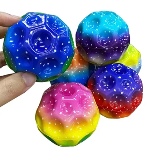 Haddan tashqari baland sakrashli kosmos to'pi Bolalar uchun ochiq o'yinchoqlar Pelota Antiestrés Kinder Spielzeuge Juguetes Sensoriales Para Niños
