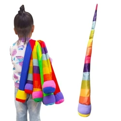 Kanner Spillsaachen Spillschoul Handwerfen Ball Sandbag Rainbow Ball Spaass Spillsaachen Ribbon Soft Ball Training Physikalesch Fitness Outdoor Requisiten