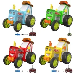 Y4UD Plant Swing Stunt Car Tegan Bechgyn Ysgafn Cerddoriaeth Tegan Tegan Addysgol Cyn-ysgol