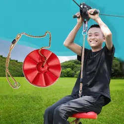 Assento de balanço forte, ecologicamente correto, balanço redondo, durável, diversão, crianças, ar livre, árvore, pendurado, disco, corda, balanço
