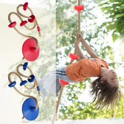 O'rmon gimnastika zaliga toqqa chiqish uchun arqon platformali va diskli tebranish o'rindig'i Fitness belanchak to'plami aksessuarlar Bolalar tebranish o'rindig'i o'yinchoqlari