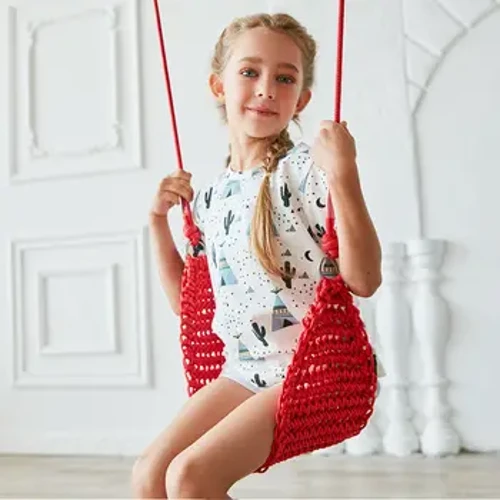 Rede de balanço infantil para autismo, tdah, adicionar terapia, aconchego, terapia sensorial para crianças, pacote elástico, assento estável, cadeira de balanço